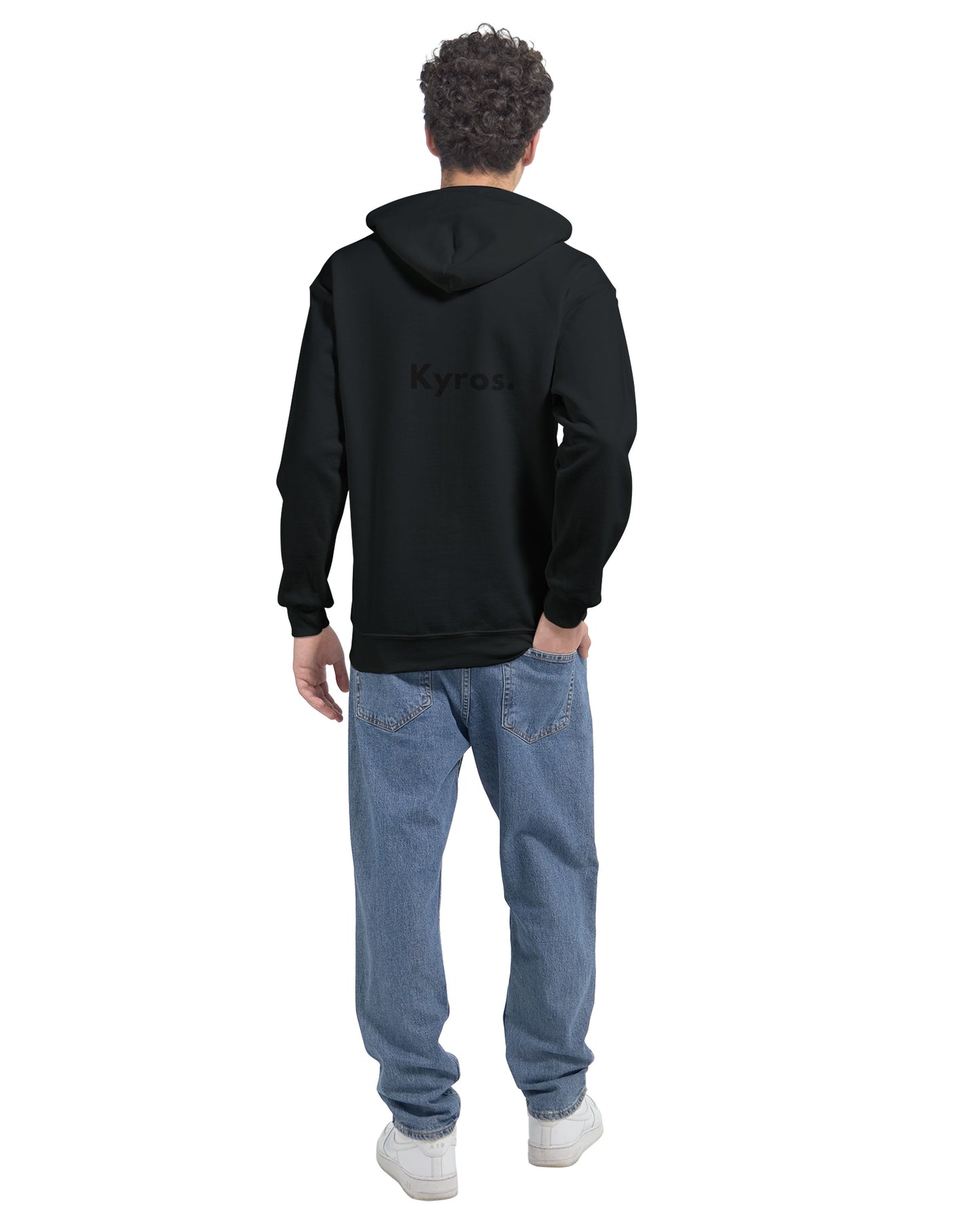 Klassieke Unisex Kyros Zip Hoodie - Geborduurd