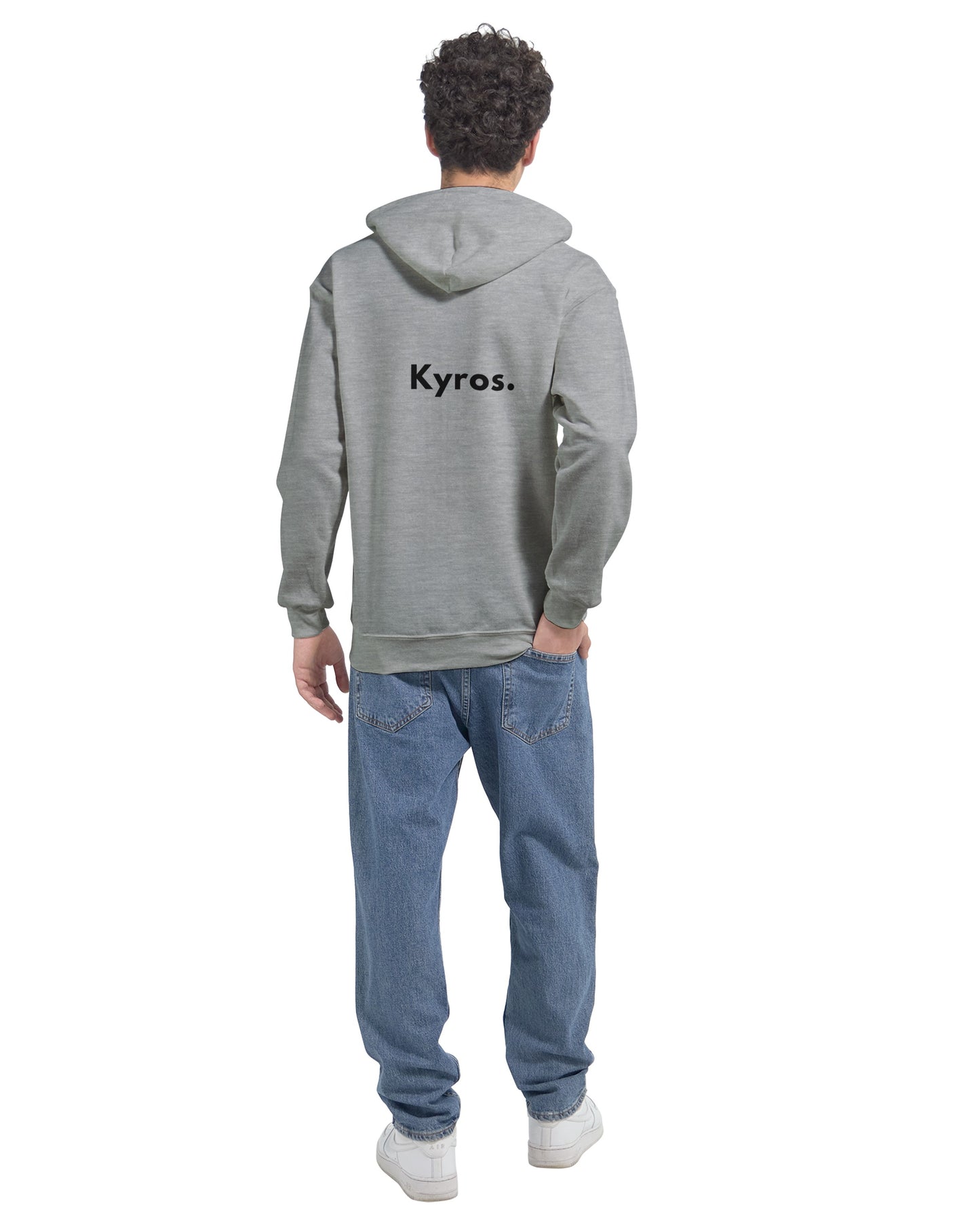 Klassieke Unisex Kyros Zip Hoodie - Geborduurd