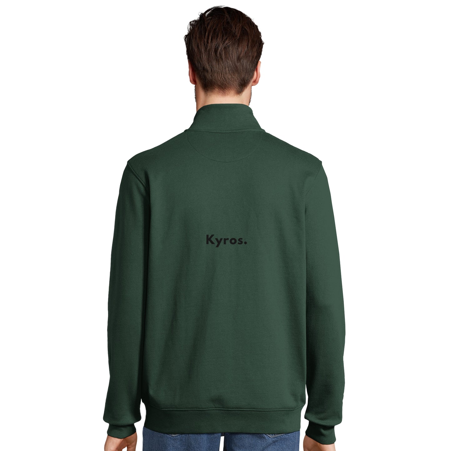 Sweat-shirt zippé unisexe Kyros en mélange recyclé | Imprimé