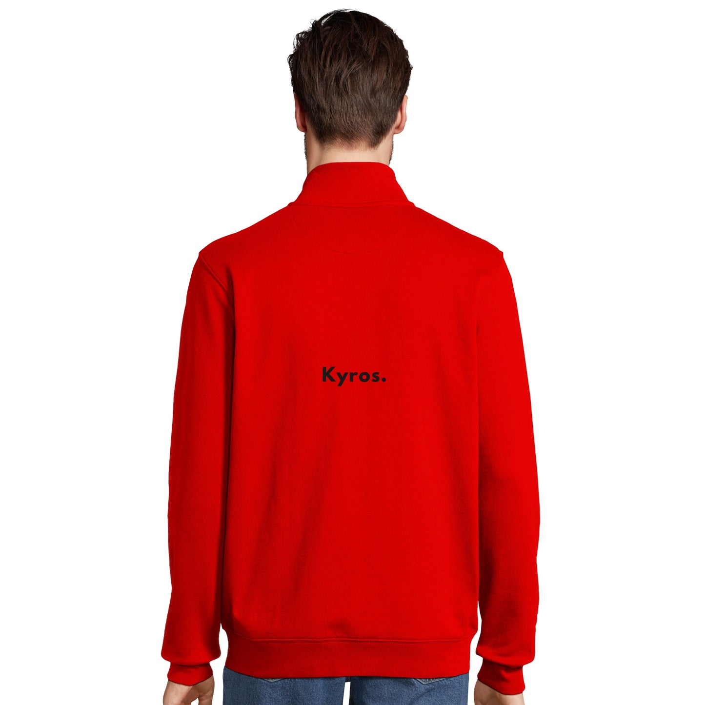 Sweat-shirt zippé unisexe Kyros en mélange recyclé | Imprimé