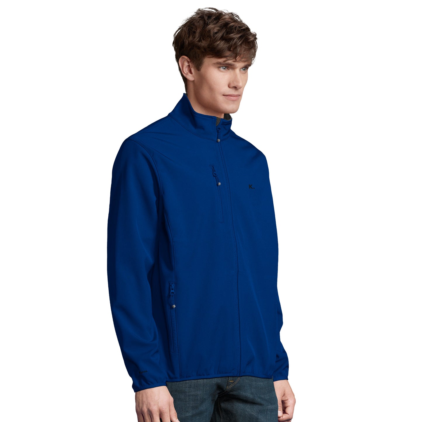 Heren Softshell Kyros Zip-jack met gerecycled polyester