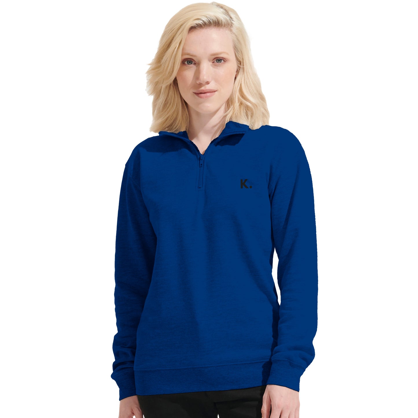 Sweat-shirt unisexe Kyros 1/4 zip en mélange recyclé